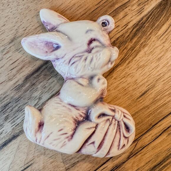 Pair of Vintage Ceramic Bunny and Chicks Easter/Spring Decor/Ornaments - Picture 5 of 8